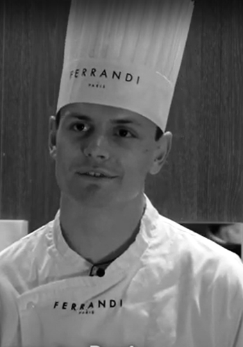 Nicholas Taylon, student at the Advanced Professional Program in French Cuisine, FERRANDI Paris 