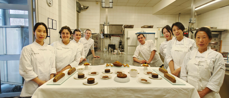 Jordan Talbot visits FERRANDI Paris as part of the Advanced Professional Program in French Pastry