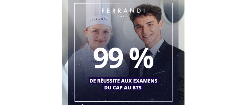 99 % de taux de réussite examens pour FERRANDI Paris en 2023