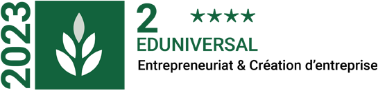 Bachelor Artsculinaires Entrepreneuriat de FERRANDI Paris, 2e au classement Eduniversal-Entrepreneuriat et Création d'entreprise 