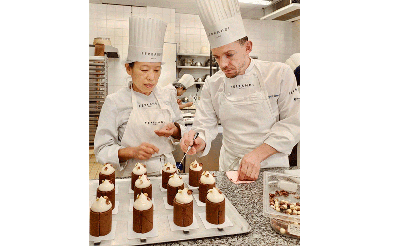 Masterclass with the pastry chef Pierre-Édouard Banryfor our students from the Advanced Professional Program in French Pastry